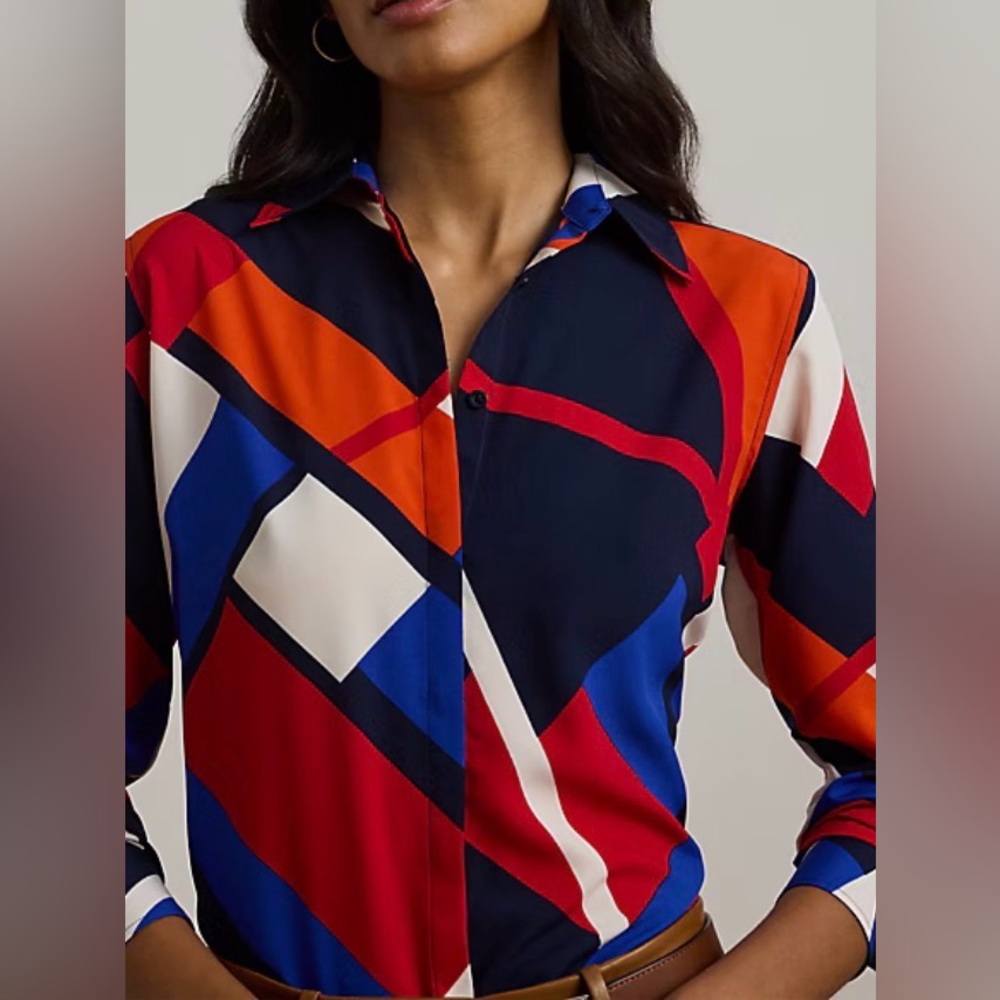 Lauren Ralph Lauren
Print Crepe Shirt